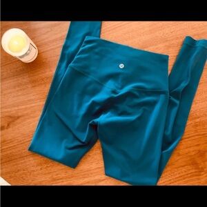 Lululemon Align High Rise Pant Leggings - Sz 4 - BLUE BOREALIS